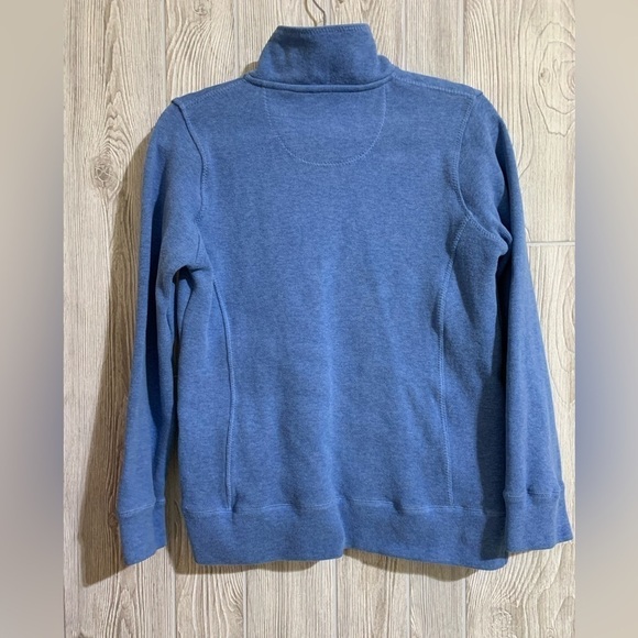 Orvis Pullover 1/4 Zip Long Sleeve Sweatshirt Blue Size Small - Picture 9 of 9